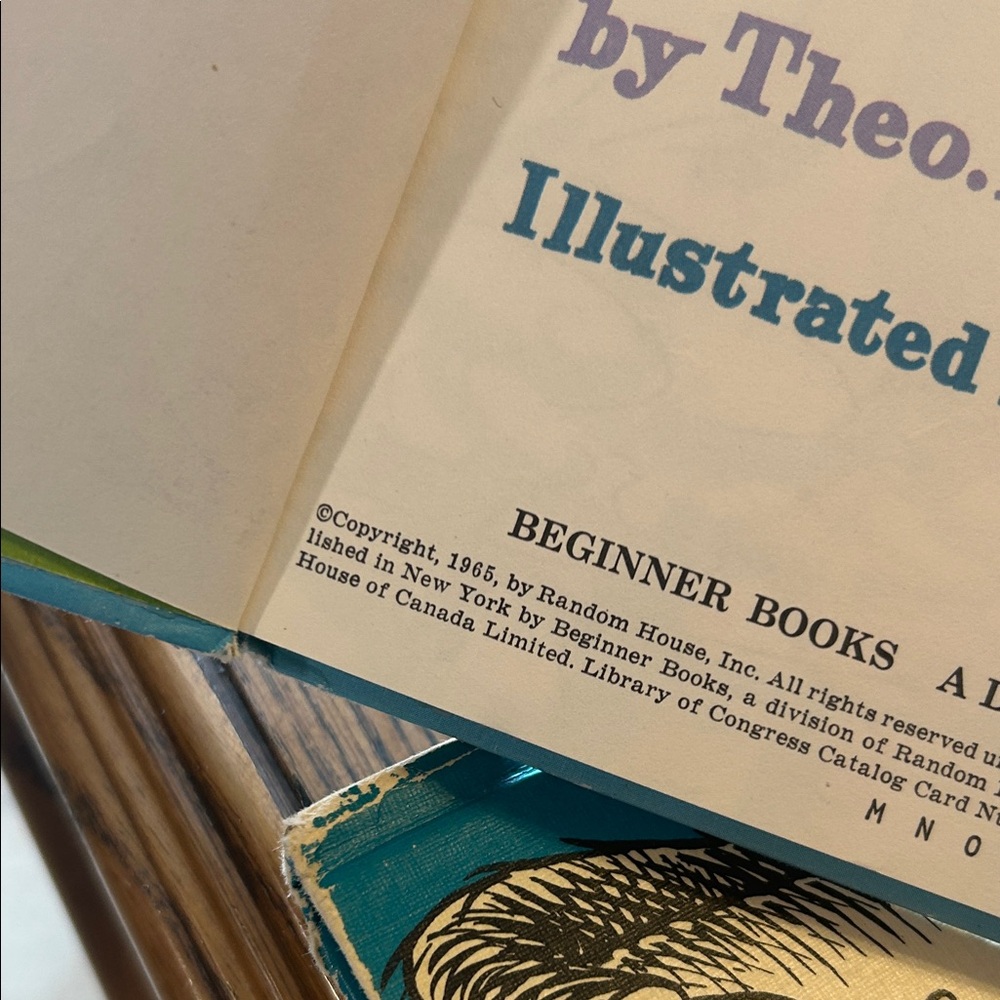 Vintage I Wish That I Had Duck Feet by Theo. LeSieg - Blue & White Cover - Picture 3 of 3